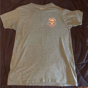 Skull Graphic Men's T-Shirt - Olive Green